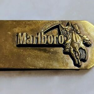 Marlboro Brass-Toned Money Clip